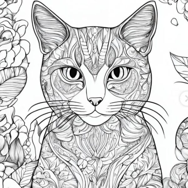 Cat Art Work Design